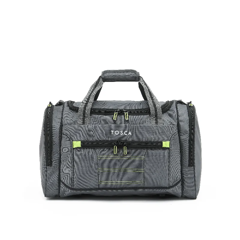 TOSCA - TCA794S 48cm Small Duffle Bag - Grey/Lime