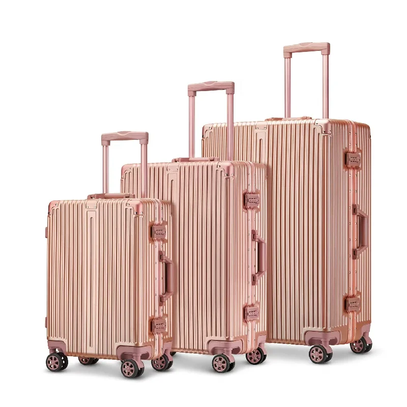 Karry On Classic Aluminium Frame Luggage Set 28/24/22