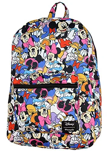 Disney Mickey Minnie Mouse Donald Duck Backpack Friends Print