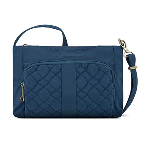 Travelon Anti-Theft Signature Quilted E/w Slim Bag, Ocean, One Size