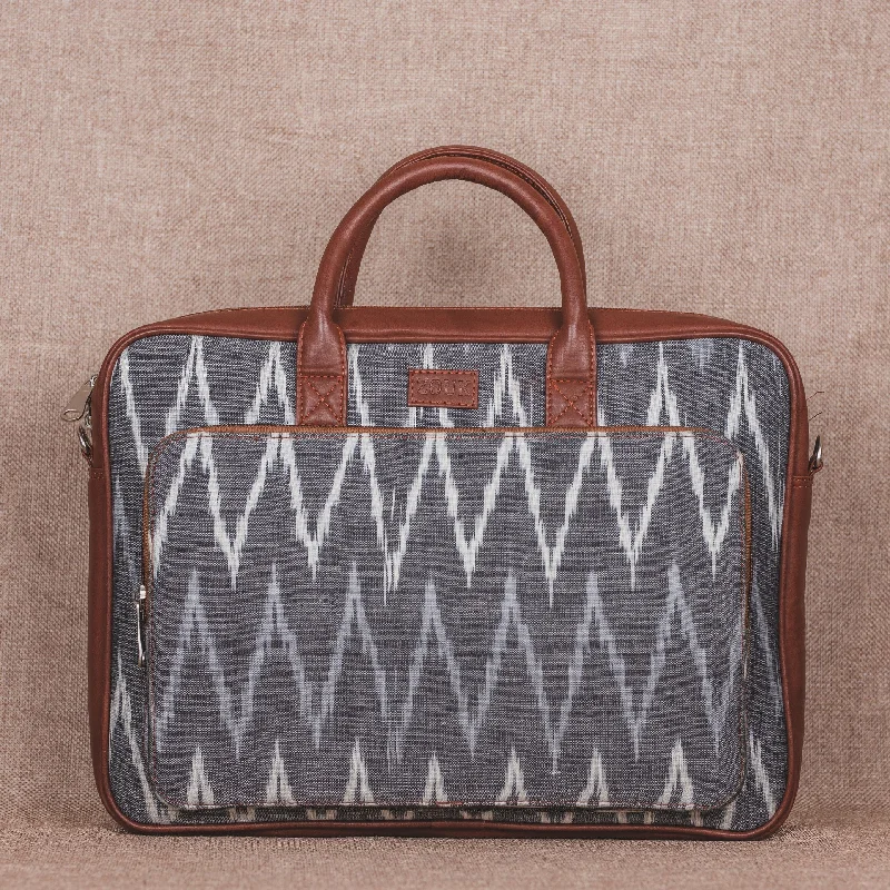 Ikat Grey MultiWave Laptop Bag