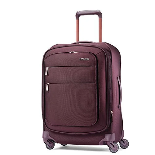 Samsonite Flexis Expandable Softside Carry On Luggage With Spinner Wheels, 20 Inch, Cordovan