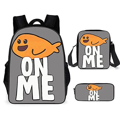 Bigbag Store-Tiko Fish Backpack 3 Piece Set of School Supplies Multifunctional and Convenient to Travel 16 Inch.