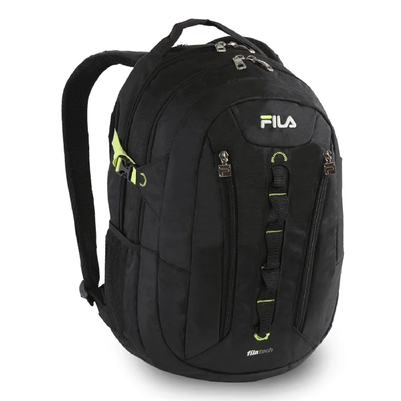 Fila Vertex Tablet and Laptop Backpack School, Black, One Size