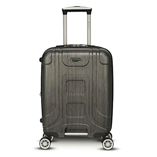 Gabbiano Provence 20" Expandable Carry-On Hardside Spinner Luggage (Black)