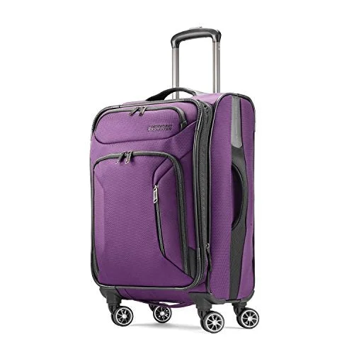 American Tourister Zoom 21 Spinner Carry-On Luggage, Purple