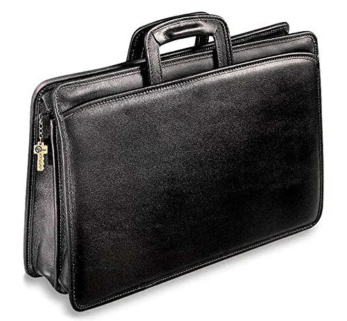 Jack Georges University Collection Double Gusset Portfolio, Black