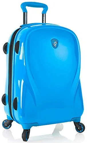 Heys Xcase 2G Azure Blue 21" Carry-On Spinner Luggage, 100% Polycarbonate