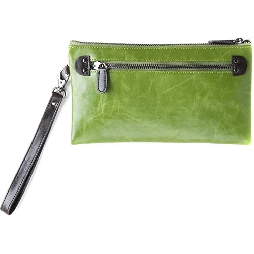 Shiraleah Harper Zip Wristlet, Leaf