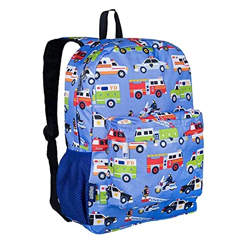 Wildkin 16 Inch Kids Backpack for Boys & Girls, 600-Denier Polyester Backpack for Kids, Features Padded Back & Adjustable Strap, Perfect for School & Travel Backpacks, BPA-Free (Heroes)