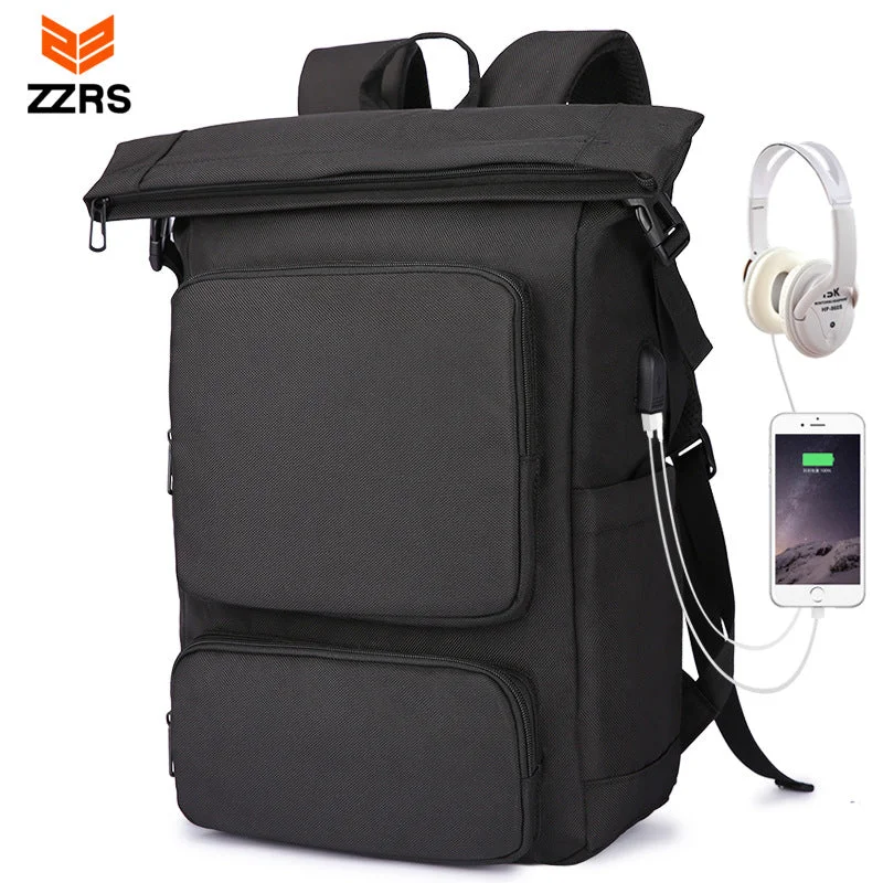 ZZRS factory direct Oxford cloth backpack 2021 new male backpack waterproof casual college student bag