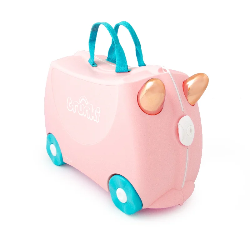 Trunki Ride-On Luggage - Flossi the Flamingo