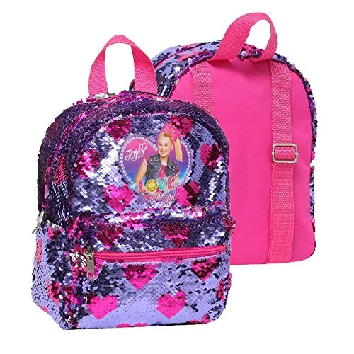 Nickelodeon Mini JoJo Siwa Backpack for Girls & Toddlers - 10 Inch with Reversible Flip Sequins