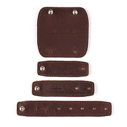 Saddleback Leather Cord Wrap Set - 100% Full Grain Leather Cable Management Straps With 100 Year