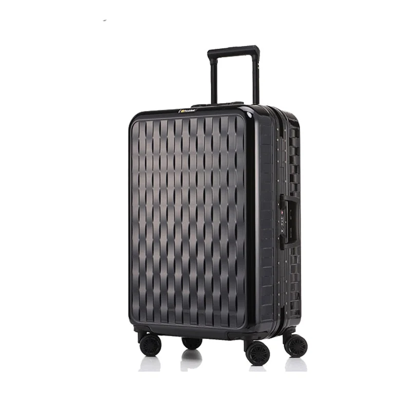 Letrend Aluminium Frame Travel Bag Carry On Luggage Hardside Trolley Rolling Luggage Spinner